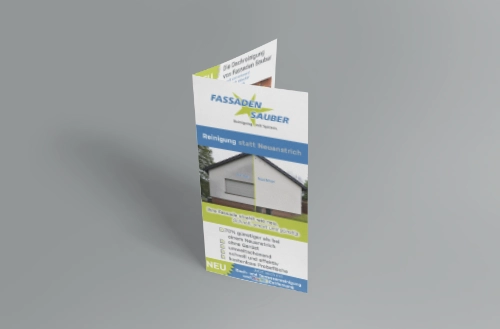 Fassaden Sauber OHG FFaltblatt Endkunden