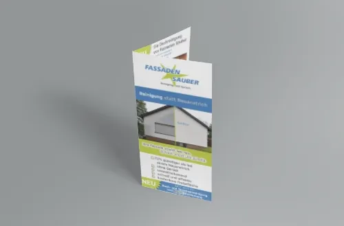 Fassaden Sauber OHG FFaltblatt Endkunden